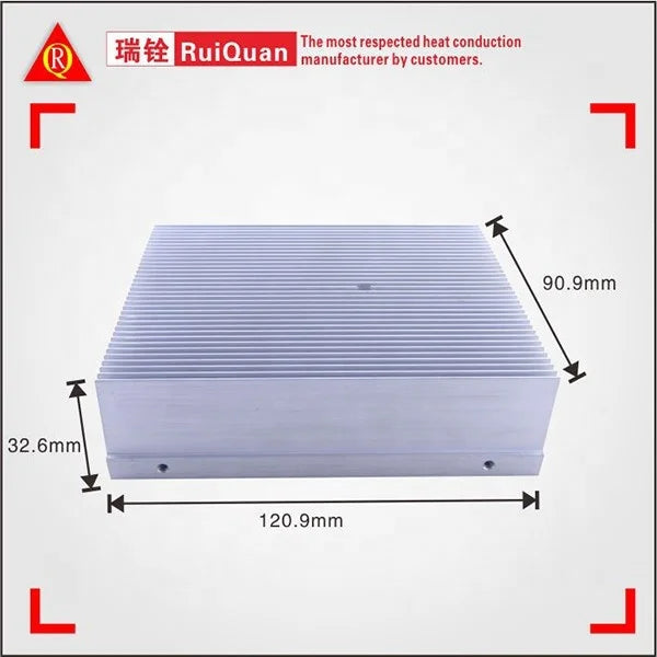 Aluminum Heat Sink Cooling Black Oxide Radiator Computer LED Chip Power Charger Router Amplifier 4.72''x2.72''x1.06'' Inch