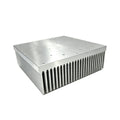 Industrial Extruded Aluminum Heatsink With Ribbed Fin Surface High Power Industrial Power Supply Cooler