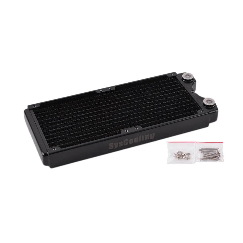 Copper Water Cooling Radiator 240mm For Laser Beauty LED Medical Equipment Power Supply Chassis