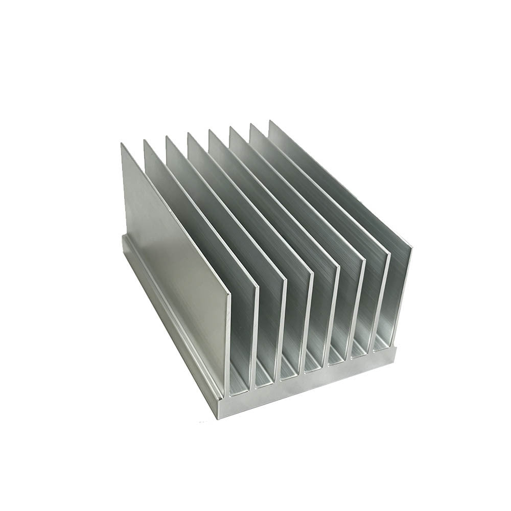 Two Side Flange Aluminum Extrusion Heatsink Uniform Thin Fin Aluminum Cooling Radiator for High Power Switching Power Supply