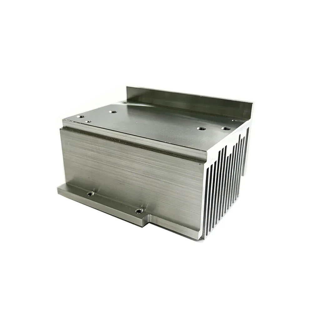 Integrated Bracket Flat Fin Aluminum Extrusion Heat Sink CNC Processed Aluminum Radiator for Welding Machine Power Source