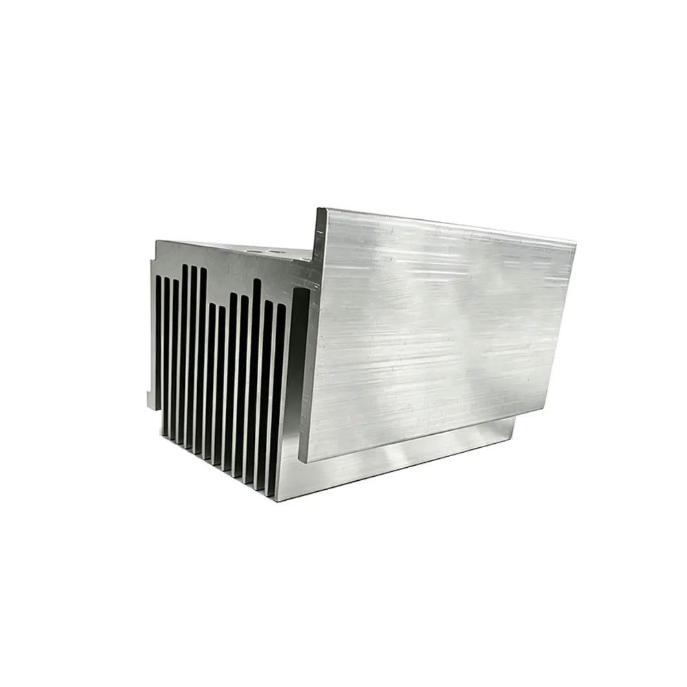 Integrated Bracket Flat Fin Aluminum Extrusion Heat Sink CNC Processed Aluminum Radiator for Welding Machine Power Source