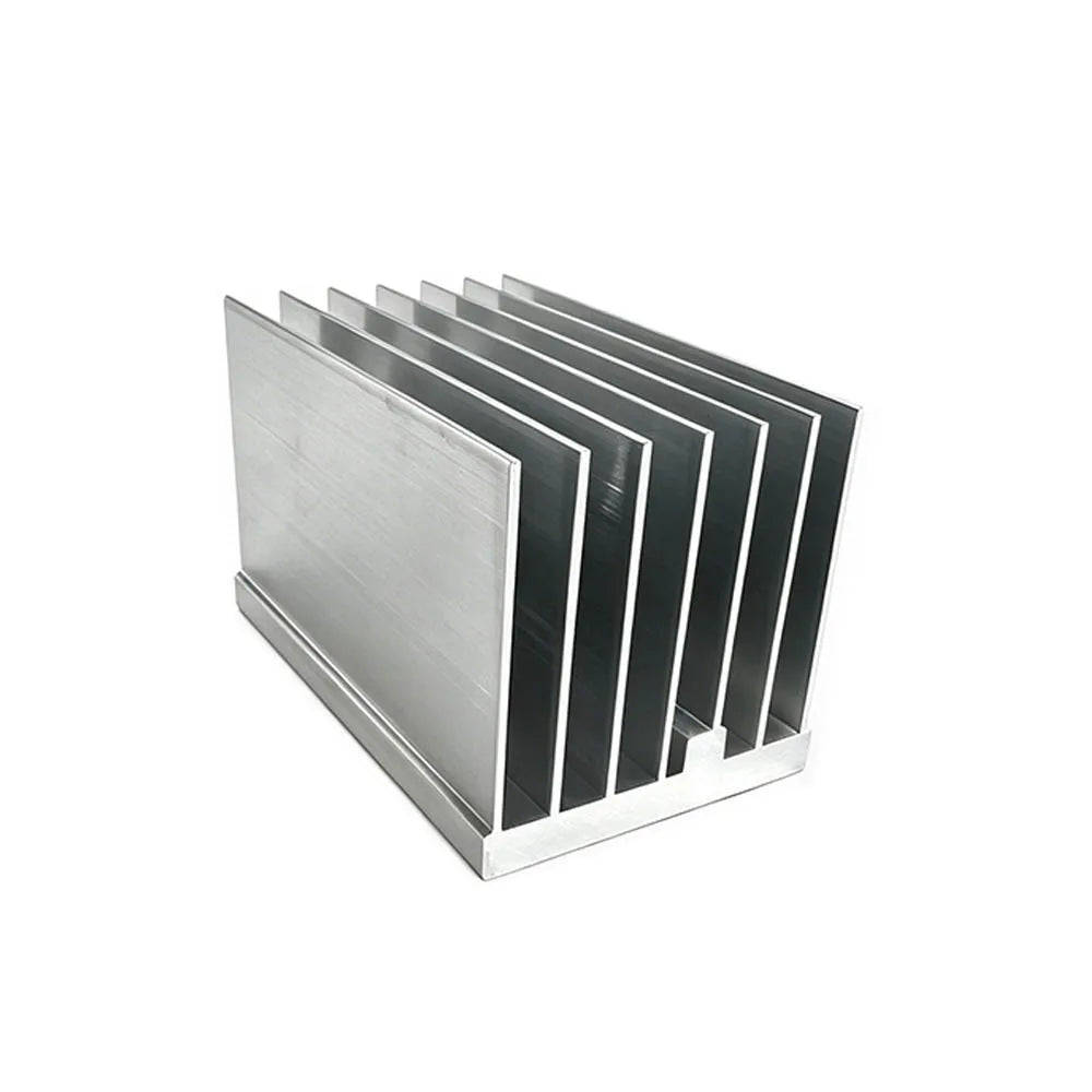 Integrated Bracket Flat Fin Aluminum Extrusion Heat Sink CNC Processed Aluminum Radiator for Welding Machine Power Source