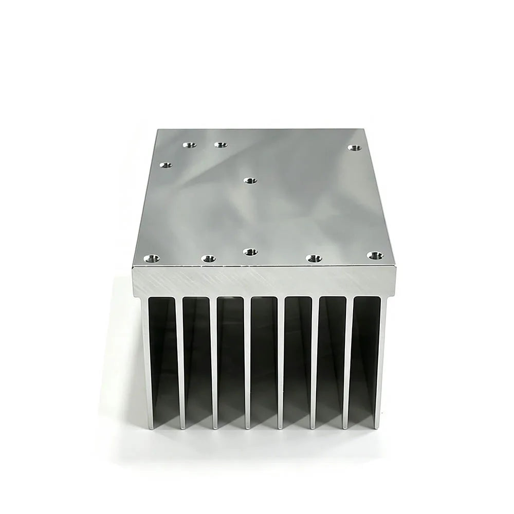 Two Side Flange Aluminum Extrusion Heatsink Uniform Thin Fin Aluminum Cooling Radiator for High Power Switching Power Supply