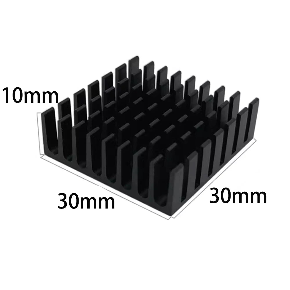 Aluminum Heatsink Radiator Heat Sink Cooler for Electronic Chip IC LED RAM Power Supply Cooling 30*30*10MM Aluminum Heatsink