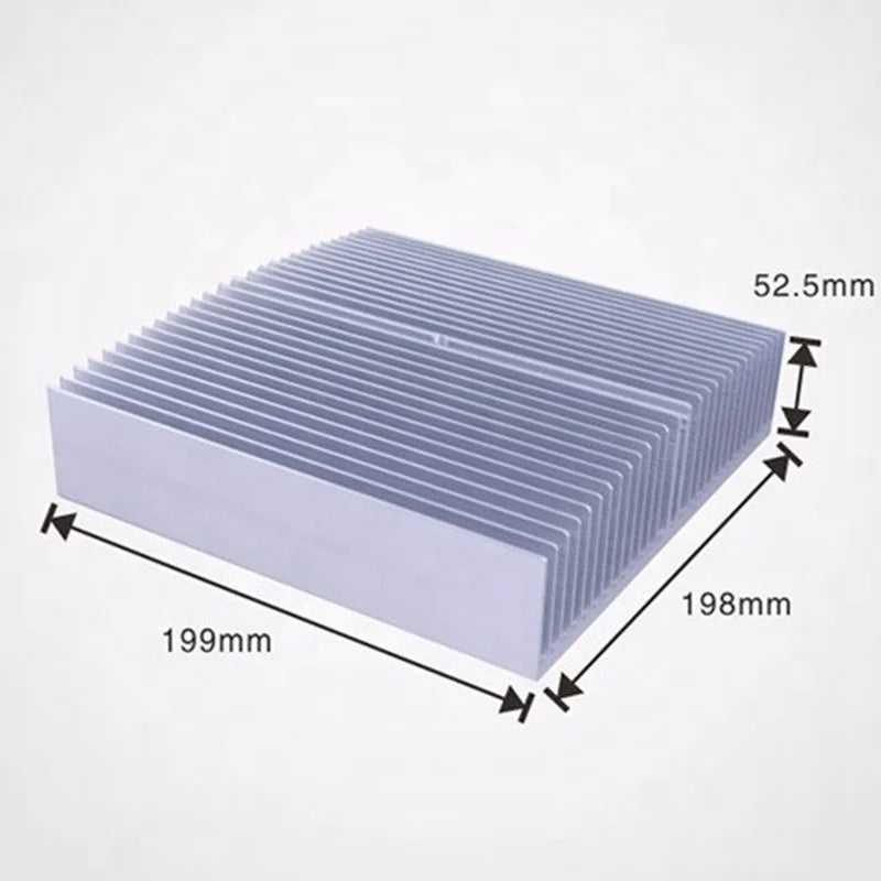 Aluminum Heat Sink Cooling Black Oxide Radiator Computer LED Chip Power Charger Router Amplifier 4.72''x2.72''x1.06'' Inch