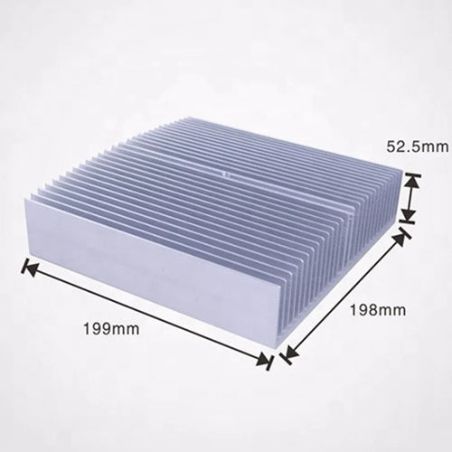 Aluminum Heat Sink Cooling Black Oxide Radiator Computer LED Chip Power Charger Router Amplifier 4.72''x2.72''x1.06'' Inch